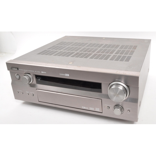 444 - Yamaha - A vintage Yamaha RX-V1500 theatre AV Audio Visual Ampli-Tuner receiver. In silver colourway... 