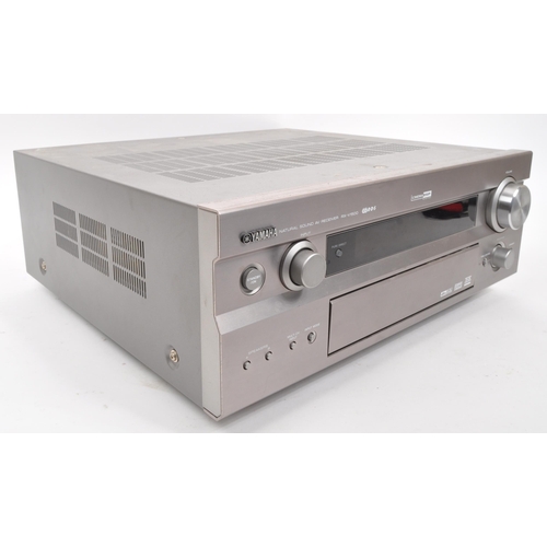 444 - Yamaha - A vintage Yamaha RX-V1500 theatre AV Audio Visual Ampli-Tuner receiver. In silver colourway... 