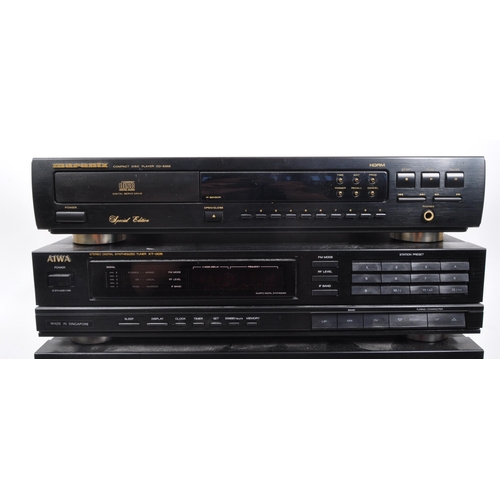 446 - A vintage 20th century Hi-Fi audio stacking system. The collection to feature a Marantz DC-63SE CD p... 