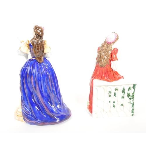 51 - Royal Doulton - Two porcelain china limited edition Royal Doulton figurines from the Shakespeare Lad... 