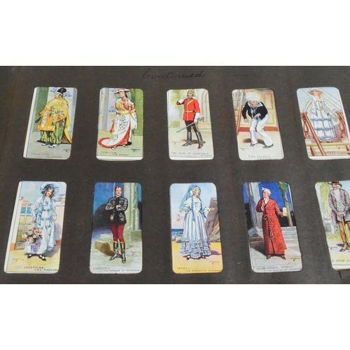 541 - A collection of 20th Century cigarette cards held within album. To include Gilbert and Sullivan issu... 