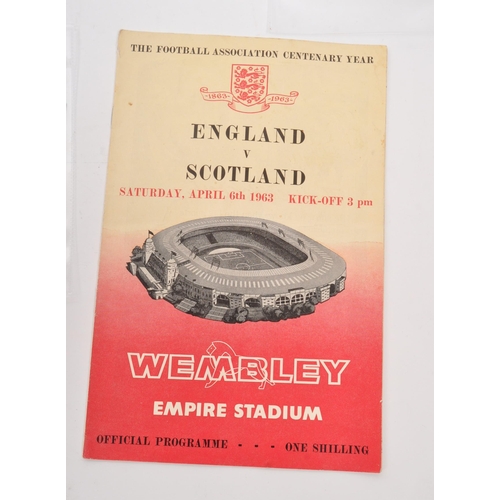 545 - Sporting Interest - A collection of six mid 20th century England Vs Scotland international football ... 