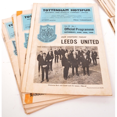 547 - A large collection of 1960s and 1970s Tottenham Hotspur Football Club programmes. The collection of ... 