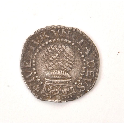 548 - Two early 17th century British silver half groat coins, alongside a Richard II half penny. The colle... 