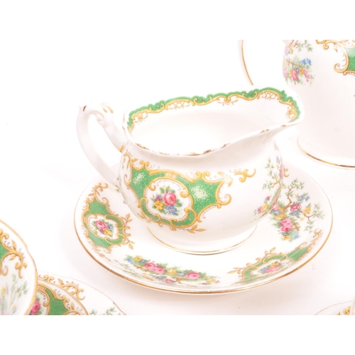 57 - Foley - A 20th Century circa 1950s porcelain china Foley part tea / coffee service in the Broadway p... 