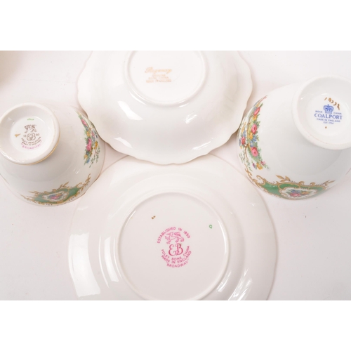 57 - Foley - A 20th Century circa 1950s porcelain china Foley part tea / coffee service in the Broadway p... 