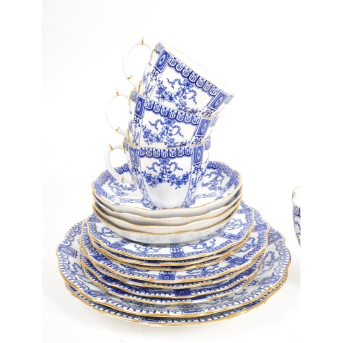 59 - Royal Crown Derby - An early - mid 20th Century porcelain china Royal Crown Derby tea / dinner servi... 