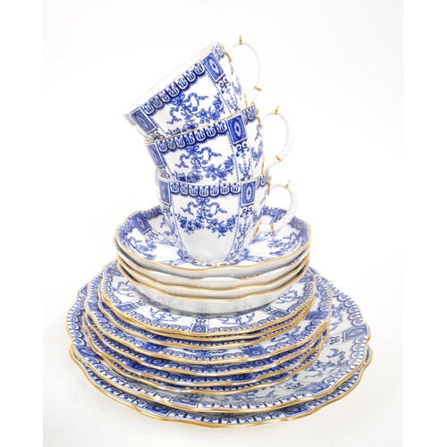 59 - Royal Crown Derby - An early - mid 20th Century porcelain china Royal Crown Derby tea / dinner servi... 