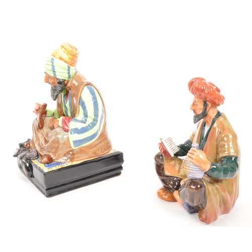 65 - Royal Doulton - Two 20th Century vintage porcelain china Royal Doulton figurines comprising of Cobbl... 