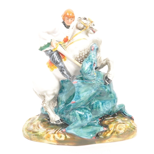 86 - Royal Doulton - A pair of porcelain china Royal Doulton figurines in the form of knights on horses. ... 