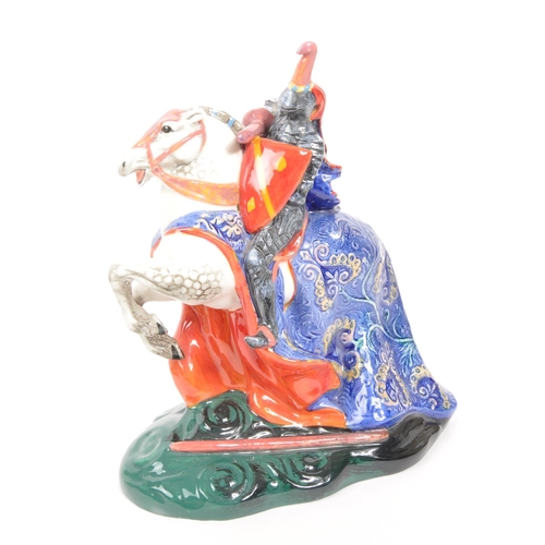 86 - Royal Doulton - A pair of porcelain china Royal Doulton figurines in the form of knights on horses. ... 