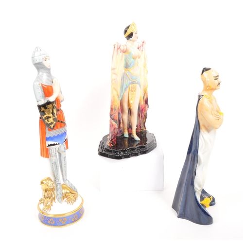 88 - Royal Doulton - Two porcelain china Royal Doulton figurines comprising of The Genie HN2989 and Sir E... 