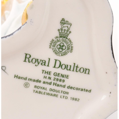 88 - Royal Doulton - Two porcelain china Royal Doulton figurines comprising of The Genie HN2989 and Sir E... 