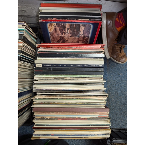 450 - A large collection of vintage 20th century Classical music LP long play vinyl records. To include Af... 