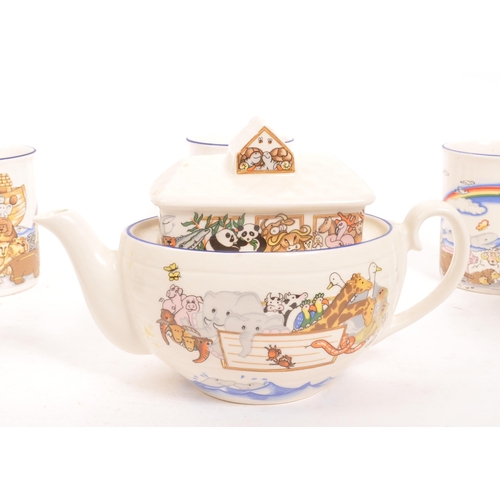 120 - Wade Ceramics - A 20th Century vintage ceramic Wade tea set from the Noahs Ark collection designed e... 