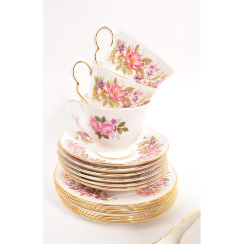 121 - Colclough & Queen Anne - Two vintage 20th century part tea services sets. Comprising of cake sta... 