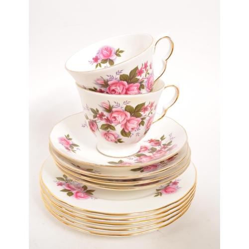 121 - Colclough & Queen Anne - Two vintage 20th century part tea services sets. Comprising of cake sta... 