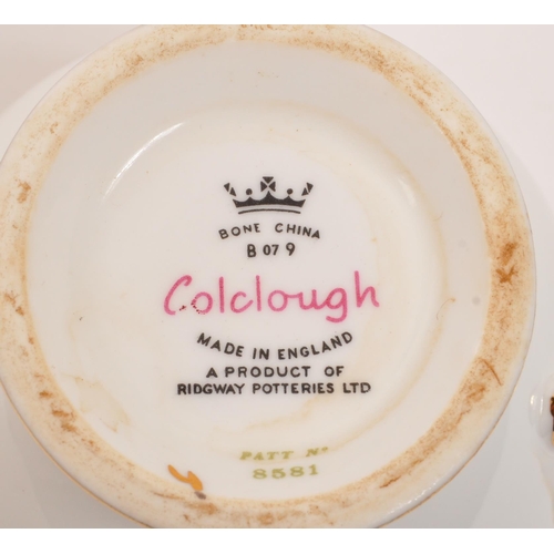 121 - Colclough & Queen Anne - Two vintage 20th century part tea services sets. Comprising of cake sta... 