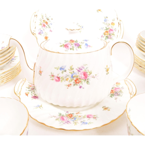 129 - Mintons - A mid Century porcelain bone china Mintons tea service in the Marlow pattern. Comprising o... 