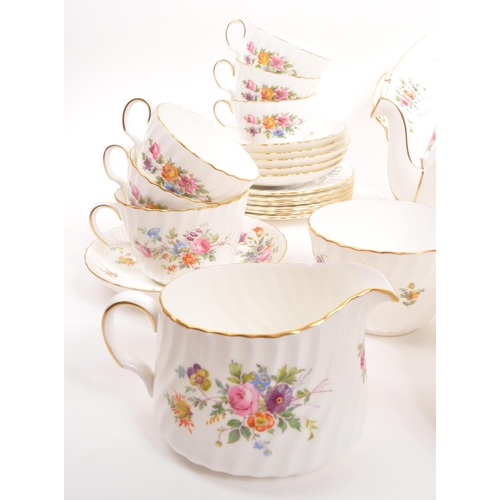 129 - Mintons - A mid Century porcelain bone china Mintons tea service in the Marlow pattern. Comprising o... 