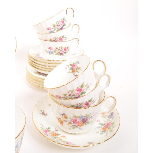 129 - Mintons - A mid Century porcelain bone china Mintons tea service in the Marlow pattern. Comprising o... 