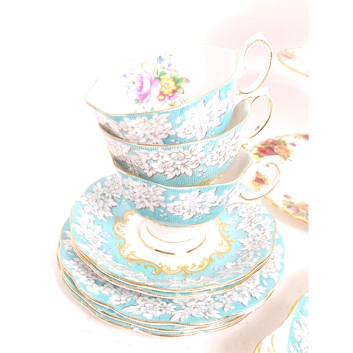 138 - Royal Albert - A 20th Century porcelain bone china Royal Albert tea service in the Enchantment patte... 