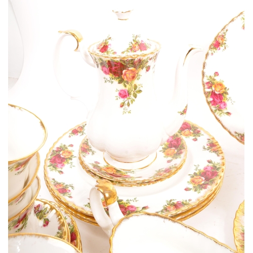 140 - Royal Albert - Old Country Roses - A 20th Century vintage porcelain bone china Royal Albert tea serv... 