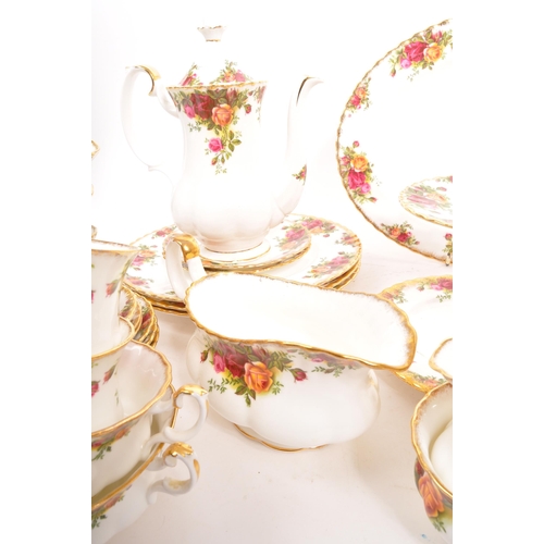 140 - Royal Albert - Old Country Roses - A 20th Century vintage porcelain bone china Royal Albert tea serv... 