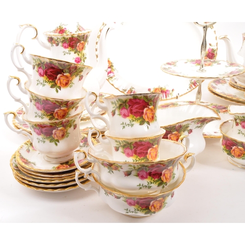 140 - Royal Albert - Old Country Roses - A 20th Century vintage porcelain bone china Royal Albert tea serv... 