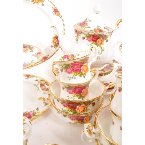 140 - Royal Albert - Old Country Roses - A 20th Century vintage porcelain bone china Royal Albert tea serv... 