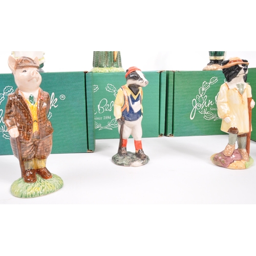 152 - Beswick - A collection of eight 20th Century vintage porcelain china Beswick Country Folk figures. C... 