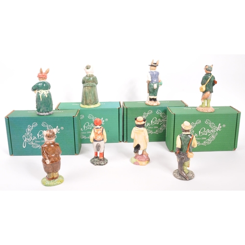 152 - Beswick - A collection of eight 20th Century vintage porcelain china Beswick Country Folk figures. C... 