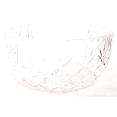 153 - Webb Corbett - A 20th Century circa 1970s / 80s vintage crystal cut glass fruit bowl by Webb Corbett... 