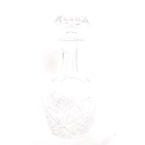 167 - A collection of five 20th century glass decanters. The collection to include four crystal cut glass ... 