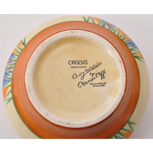 169 - Bizzare by Clarice Cliff for Wilkinson - Early 20th century circa 1930s crocus ceramic pottery bowl.... 