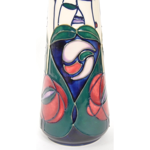 175 - Moorcroft Pottery - Modern tube lined ceramic ewer jug Tribute to Charles Rennie Mackintosh, designe... 