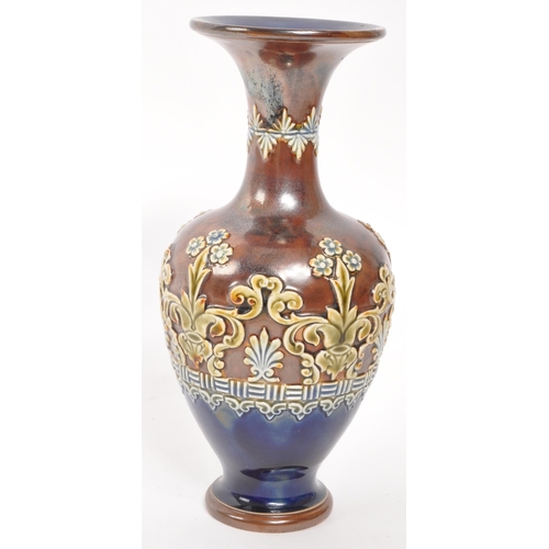 178 - Royal Doulton - Lambeth - Early 20th century pottery vase. With impressed marks to underside in blue... 