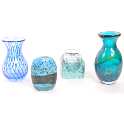 184 - A collection of vintage 20th century studio art glass. Including mdina Micharl Harris style example,... 