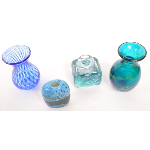 184 - A collection of vintage 20th century studio art glass. Including mdina Micharl Harris style example,... 