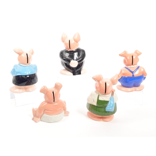 21 - Wade - Natwest - A full collection of 20th century 1980s Wade for Natwest ceramic piggy banks. The c... 