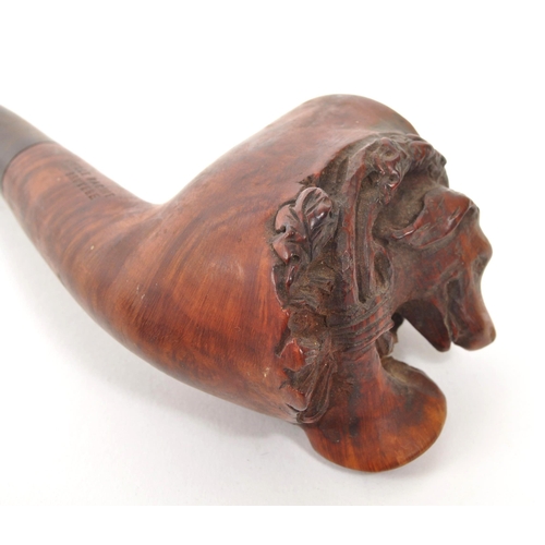 218 - Roger Vincent - A 20th Century vintage Roger Vincent wood tobacco smoking pipe stamped ' Vieille Rac... 