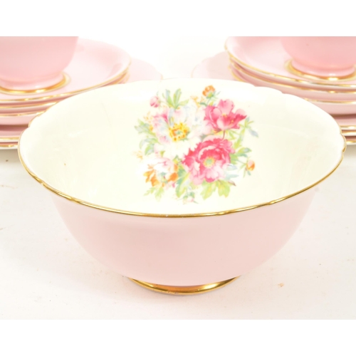 22 - Shelley - Lawleys - An early 20th century porcelain china part tea service set. Including cups, sauc... 