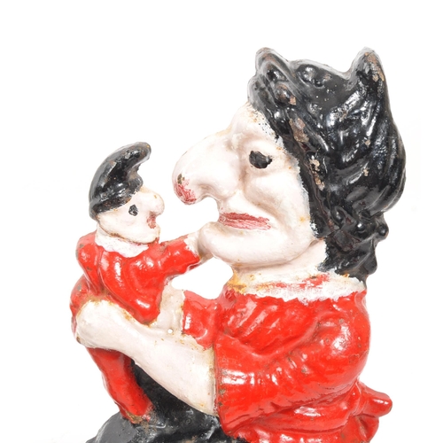 235 - Punch & Judy - A set of 20th century cast iron Punch and Judy doorstops. The figurative doorstop... 