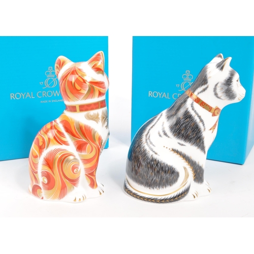 24 - Royal Crown Derby - Two porcelain china Royal Crown Derby paperweights figures. Comprising of: Jock ... 