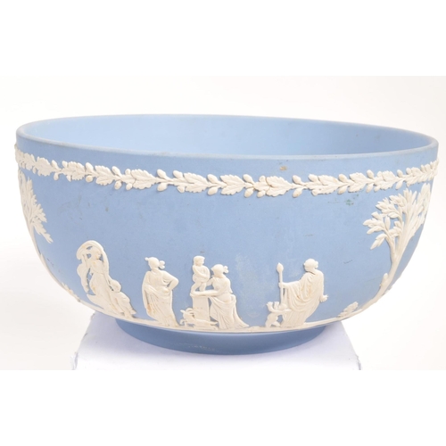 29 - Wedgwood - A collection of six pieces of Wedgwood Jasperware in light blue and white colourway. Comp... 