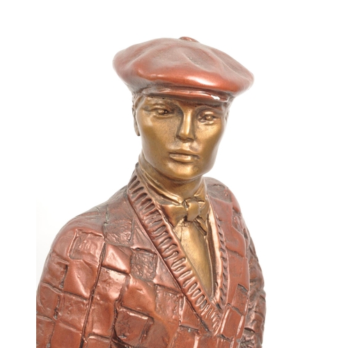 313 - Austin Sculptures - A late 20th century sculpture of a gentleman golfer. Bronze effect construction ... 