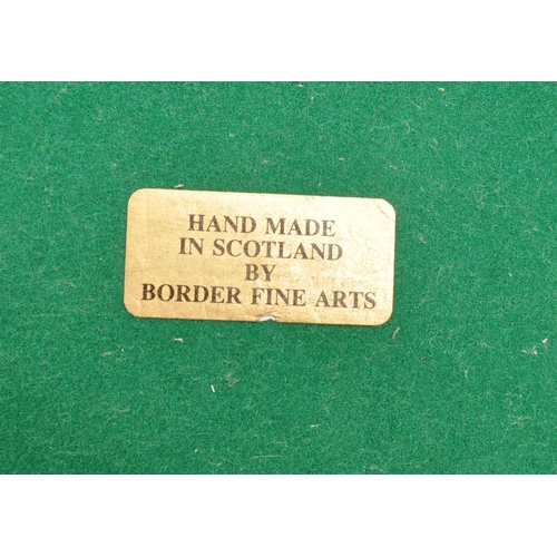 325 - Border Fine Arts - Two 20th Century Border Fine Arts figures in the form of swans both raised on cir... 