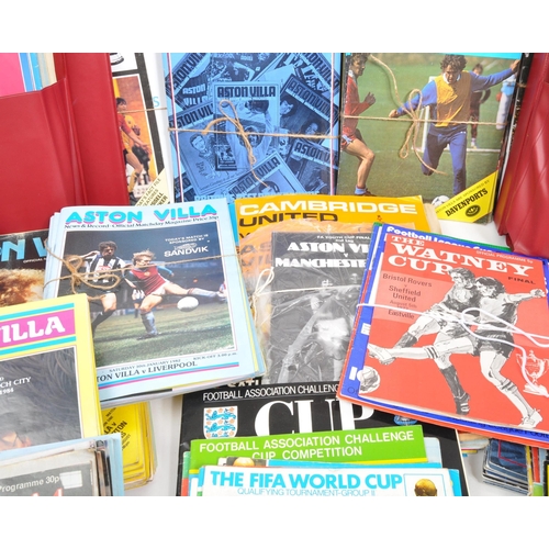 392 - A large collection of vintage 1960s and onwards football programmes. Largely of Ason Villa interest ... 