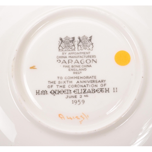 394 - Paragon - A mid 20th century Paragon commemorative fine bone china part tea service. The service to ... 