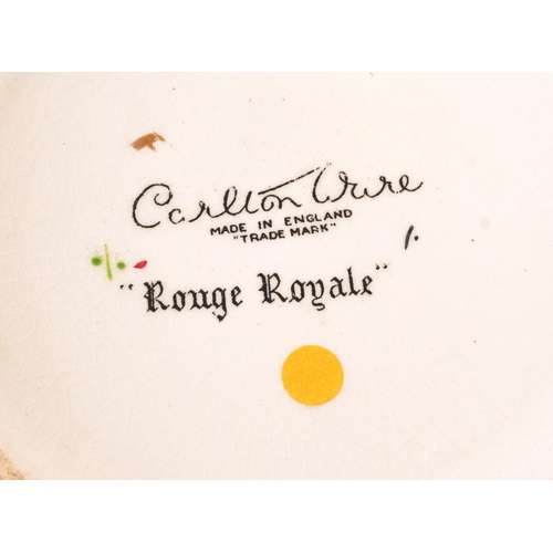 396 - Carlton Ware - A mid 20th century Carlton Ware Rouge Royale lidded ginger jar. The jar having a roug... 